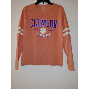 Ladies Small Clemson University Tigers Long Sleeve Shirt Orange